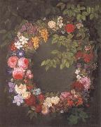 Jensen Johan Garland of flowers France oil painting reproduction